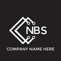 printnbs Brief Logo design.nbs kreativ Initiale nbs Brief Logo Design. nbs kreativ Initialen Brief Logo Konzept. vektor