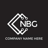 printnbg Brief Logo design.nbg kreativ Initiale nbg Brief Logo Design. nbg kreativ Initialen Brief Logo Konzept. vektor