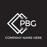printpbg brev logotyp design.pbg kreativ första pbg brev logotyp design. pbg kreativ initialer brev logotyp begrepp. vektor