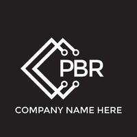 printpbr brev logotyp design.pbr kreativ första pbr brev logotyp design. pbr kreativ initialer brev logotyp begrepp. vektor