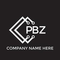 printpbz brev logotyp design.pbz kreativ första pbz brev logotyp design. pbz kreativ initialer brev logotyp begrepp. vektor