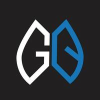 gq Brief Logo design.gq kreativ Initiale gq Brief Logo Design. gq kreativ Initialen Brief Logo Konzept. vektor
