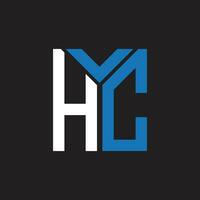 hc brev logotyp design.hc kreativ första hc brev logotyp design. hc kreativ initialer brev logotyp begrepp. vektor