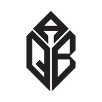 aqb Brief Logo design.aqb kreativ Initiale aqb Brief Logo Design. aqb kreativ Initialen Brief Logo Konzept. vektor