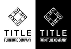 logotyp för ett möbelföretag vektor
