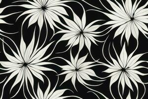 teckning sömlös trendig ändlös illustration rand ornamentetnicitet textil- trädgård skön dekorativ sommar vektor ändlös botanisk mode färgrik ogee , vit blomma vår vinter- humör