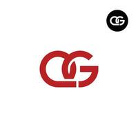 Brief qg Monogramm Logo Design vektor