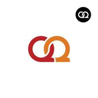 Brief qq Monogramm Logo Design vektor