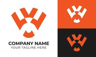 kreativ modern minimal abstrakt företag logotyp design mall fri vektor