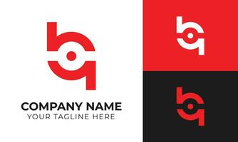 kreativ abstrakt modern minimal b brev företag logotyp design mall fri vektor