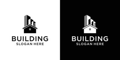 hembyggnad logotyp formgivningsmall vektor