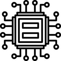 CPU-Vektor-Icon-Design vektor