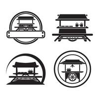 Vektor Illustration zum angkringan Essen Stall Logo. angkringan ist ein traditionell Essen Stall im Indonesien. geeignet zum Angringan Essen Stall und Cafe.