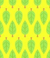 Blätter nahtloses Muster vektor