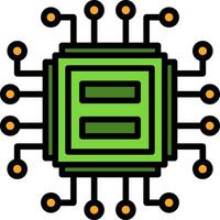 CPU-Vektor-Icon-Design vektor