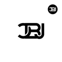 brev cbj monogram logotyp design vektor