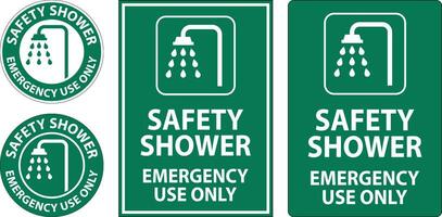Sicherheit Dusche Zeichen, Sicherheit Dusche - - Notfall verwenden nur vektor