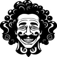 Clown, minimalistisch und einfach Silhouette - - Vektor Illustration