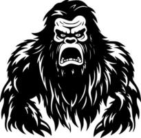 Bigfoot - - minimalistisch und eben Logo - - Vektor Illustration