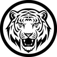 Tiger - - minimalistisch und eben Logo - - Vektor Illustration