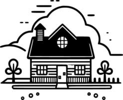 Bauernhaus - - hoch Qualität Vektor Logo - - Vektor Illustration Ideal zum T-Shirt Grafik