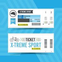 x-treme sport-Ticketkarte. Vektor-Illustration vektor