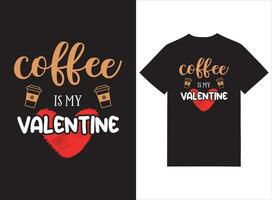 Kaffee Liebhaber Typografie T-Shirt Design vektor