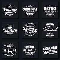 Vintage Retro Vector Logo för banner