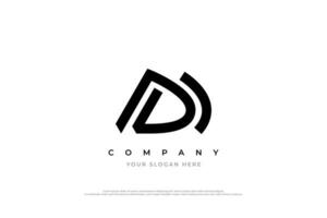 Brief dm Monogramm Logo Design vektor