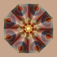 diese ist ein polygonal Muster. diese ist ein braun geometrisch Mandala. asiatisch Blumen- Muster. vektor