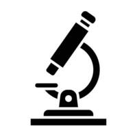 Mikroskop Vektor Glyphe Symbol zum persönlich und kommerziell verwenden.