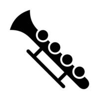 klarinett vektor glyf ikon för personlig och kommersiell använda sig av.