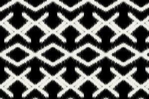 ethnisch Ikat Handwerk Muster abstrakt Vektor. vektor
