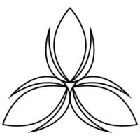 mystisch Symbol Zeichen Orakel tätowieren Symbol Vektor Illustration isoliert auf Weiß