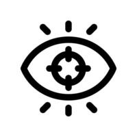 Vision Linie Symbol. Vektor Symbol zum Ihre Webseite, Handy, Mobiltelefon, Präsentation, und Logo Design.