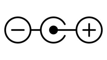 Polarität Symbol, 12 Volt Stecker Verbindung Diagramm, Polarität Beachtung vektor