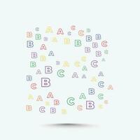 Alphabet Logo Design Vorlage mit ABC Briefe vektor