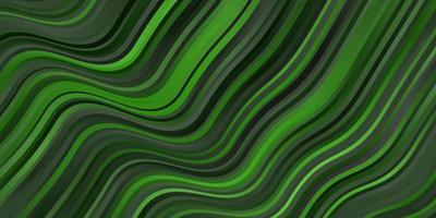 hellgrüne Vektorvorlage mit Linien. bunte Illustration mit geschwungenen Linien. Vorlage für Handys. vektor