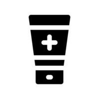 Lotion Glyphe Symbol. Vektor Symbol zum Ihre Webseite, Handy, Mobiltelefon, Präsentation, und Logo Design.