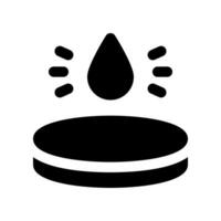 Blut Stichprobe Glyphe Symbol. Vektor Symbol zum Ihre Webseite, Handy, Mobiltelefon, Präsentation, und Logo Design.