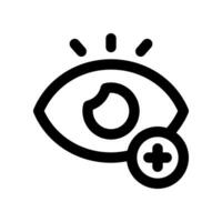 Auge Pflege Linie Symbol. Vektor Symbol zum Ihre Webseite, Handy, Mobiltelefon, Präsentation, und Logo Design.