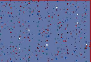 ljusblå, röd vektor bakgrund med linjer, cirklar, rhombus.