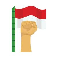 indonesiska oberoende årsdag vektor