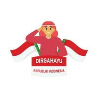 indonesisch Unabhängigkeit Jahrestag vektor