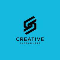 Brief s Logo Design mit modern kreativ Idee vektor