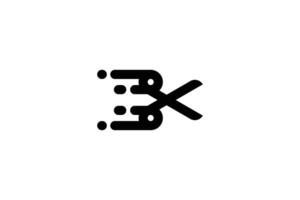 minimalistisch schneiden Lauf Symbol Logo Design Vorlage auf Weiß Hintergrund vektor
