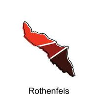 Vektor Karte von Rothenfels. Grenzen von zum Ihre Infografik. Vektor Illustration Design Vorlage