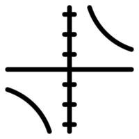 axel linje ikon vektor
