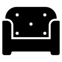 soffa glyfikon vektor