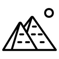 Symbol für die Pyramidenlinie vektor